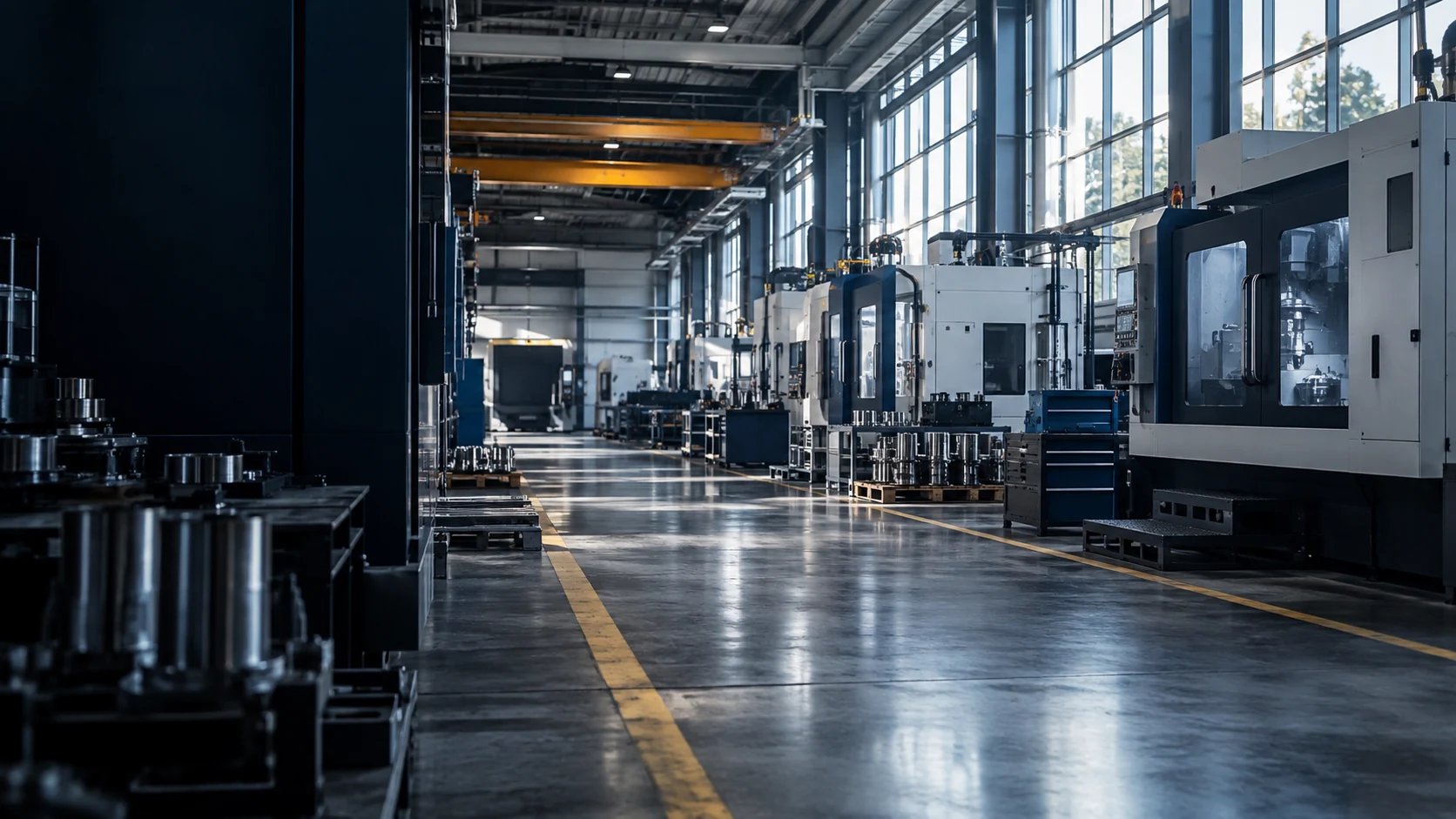 Ambientazione industriale generata con AI, non fotografia del cliente